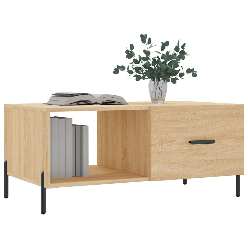 Table basse chêne Sonoma 90x50x40 cm en bois