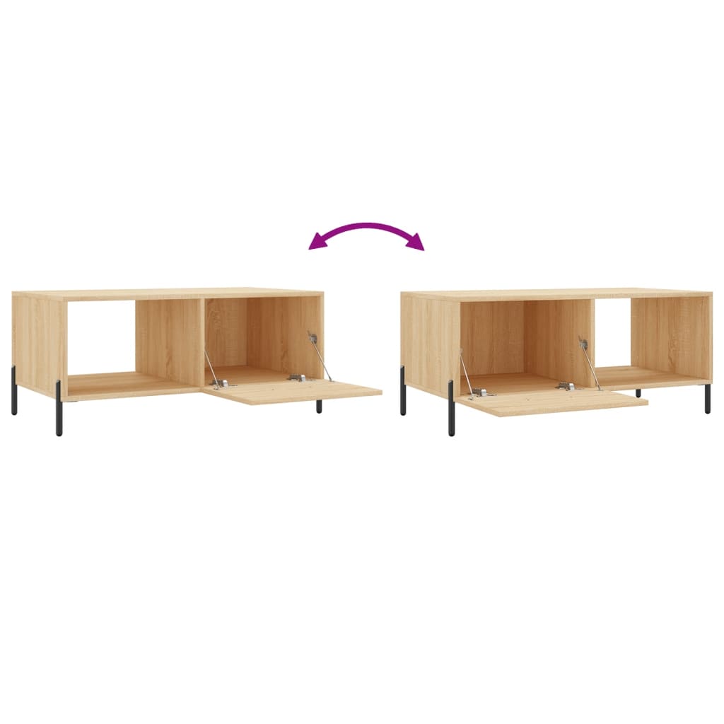 Table basse chêne Sonoma 90x50x40 cm en bois
