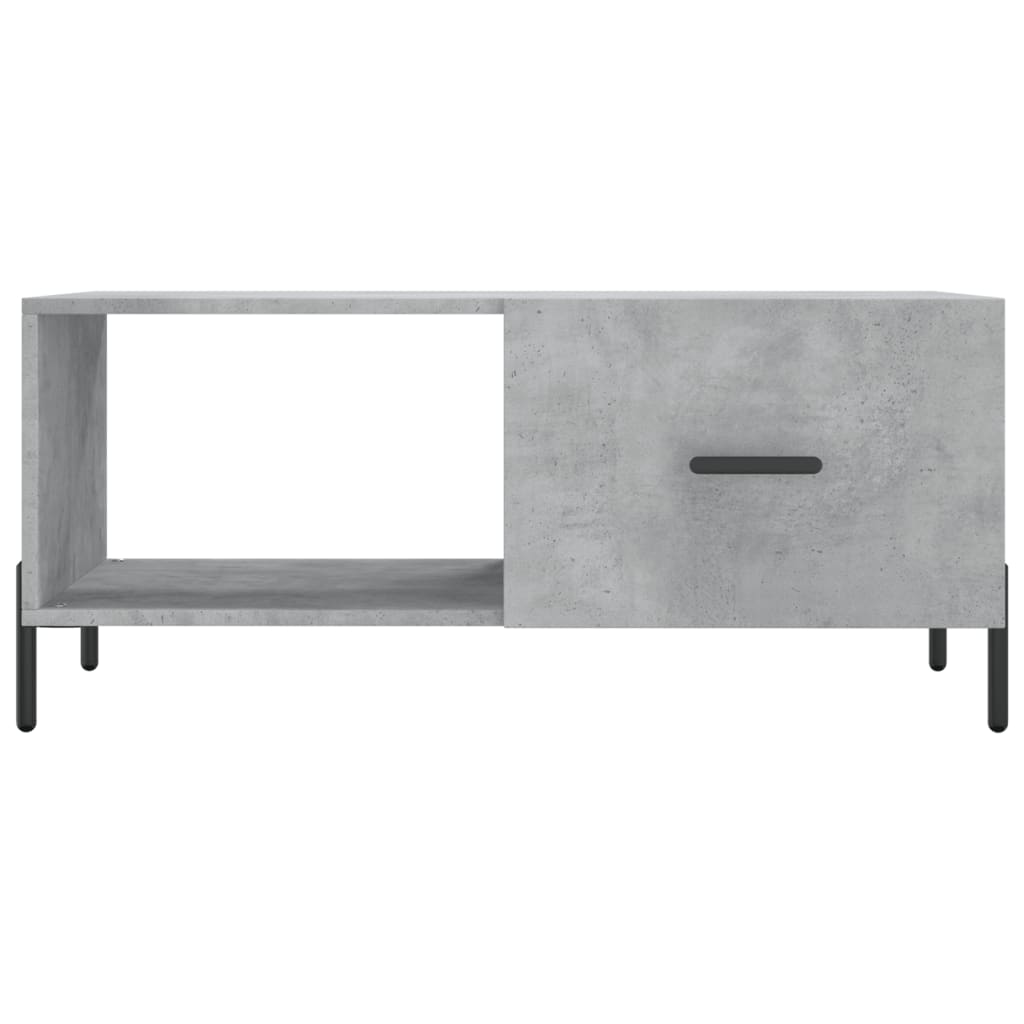 Table basse gris béton 90x50x40 cm en bois