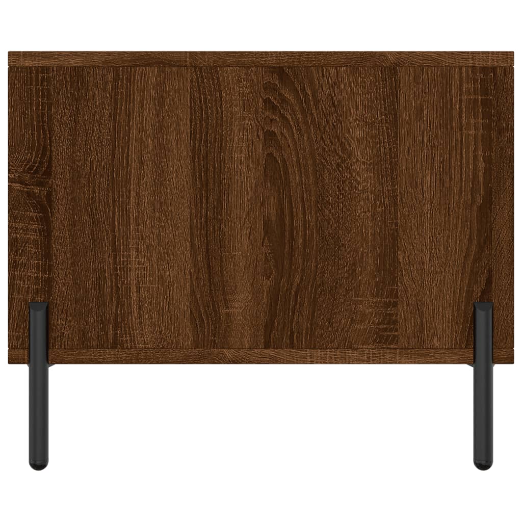 Table basse aspect chêne marron 90x50x40 cm en bois
