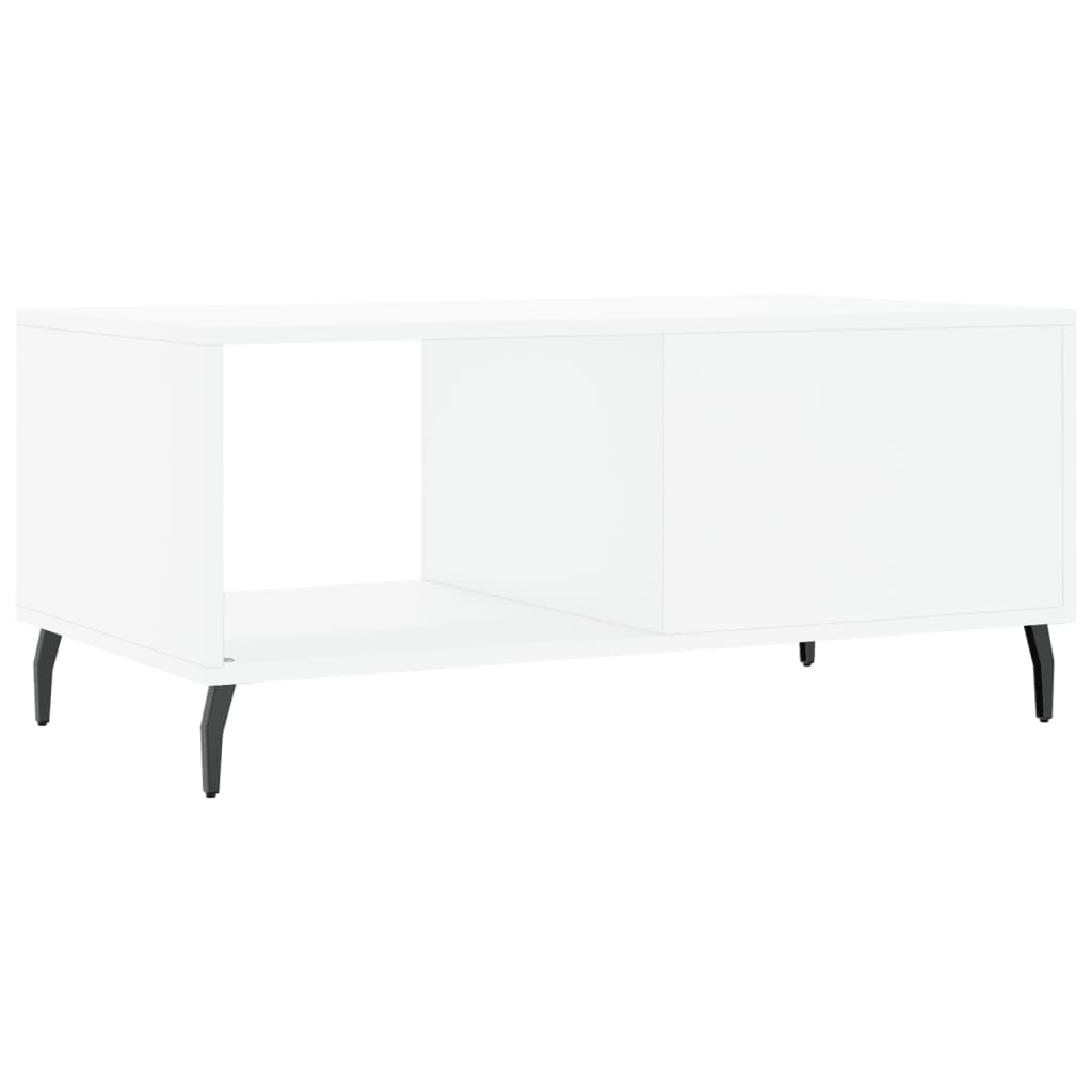 Coffee Table White 90x50x40 cm Wood Material