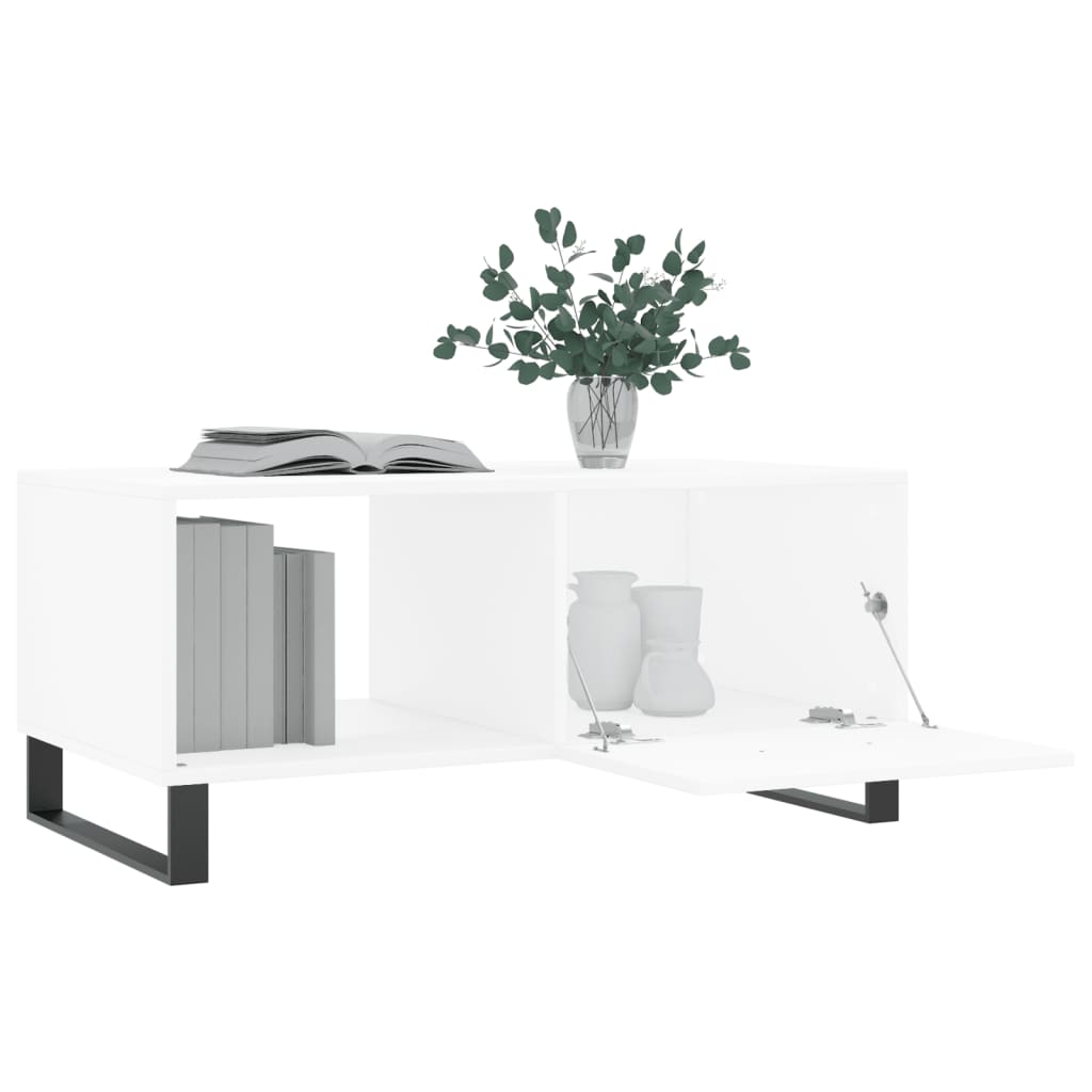 Coffee Table White 90x50x40 cm Wood Material