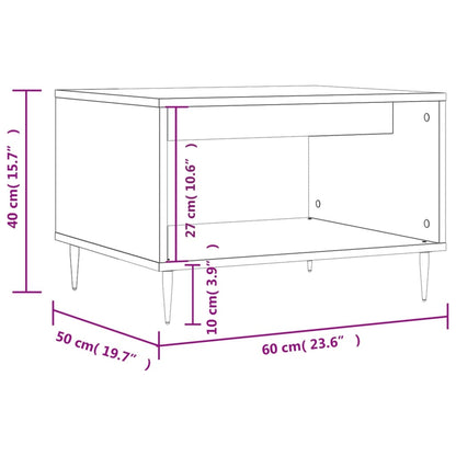Couchtisch Sonoma-Eiche 60x50x40 cm Holzwerkstoff