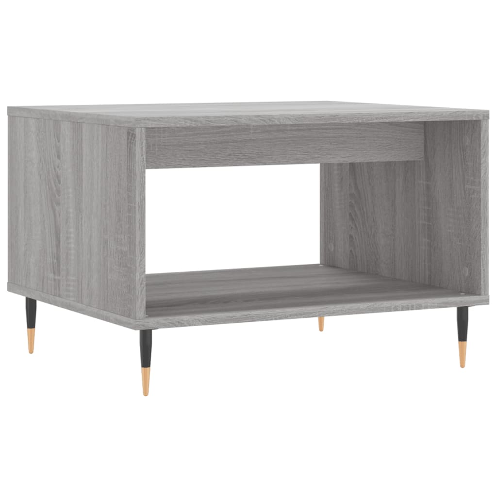 Table basse Sonoma grise 60x50x40 cm en bois