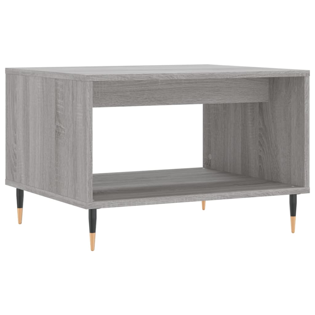 Table basse Sonoma grise 60x50x40 cm en bois