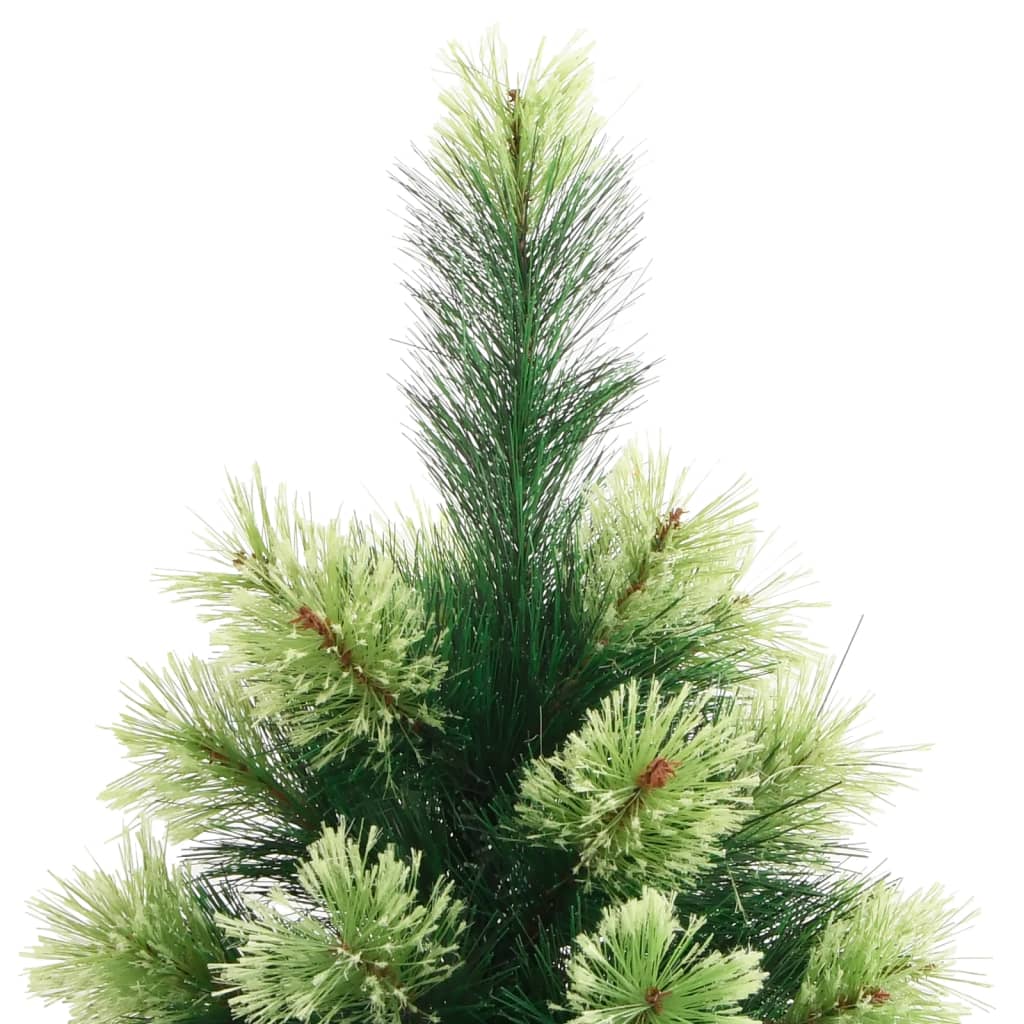 Sapin de Noël artificiel pliable avec support 210 cm