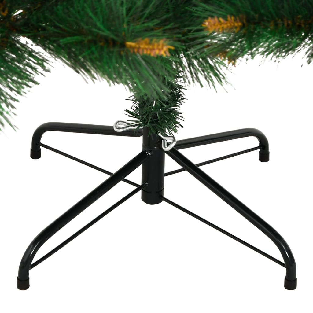 Sapin de Noël artificiel pliable avec support 180 cm