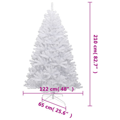 Künstlicher Weihnachtsbaum Klappbar Beschneit 210 cm