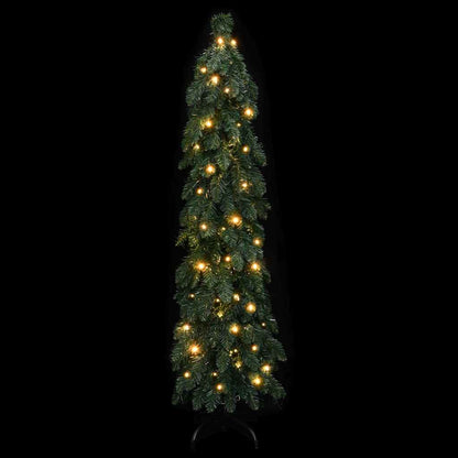 Künstlicher Weihnachtsbaum mit Beleuchtung 60 LEDs 120 cm