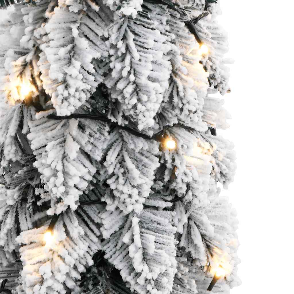 Künstlicher Weihnachtsbaum Beleuchtung & Schnee 30 LEDs 60 cm