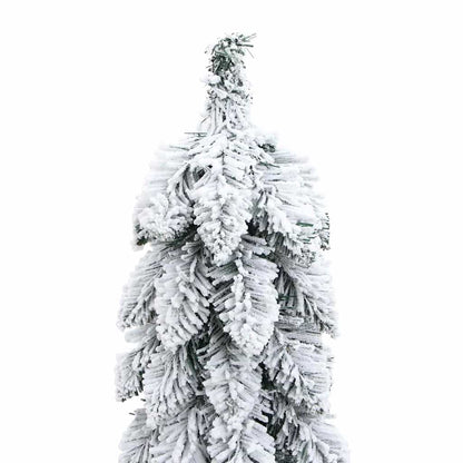 Künstlicher Weihnachtsbaum Beleuchtung & Schnee 45 LEDs 90 cm