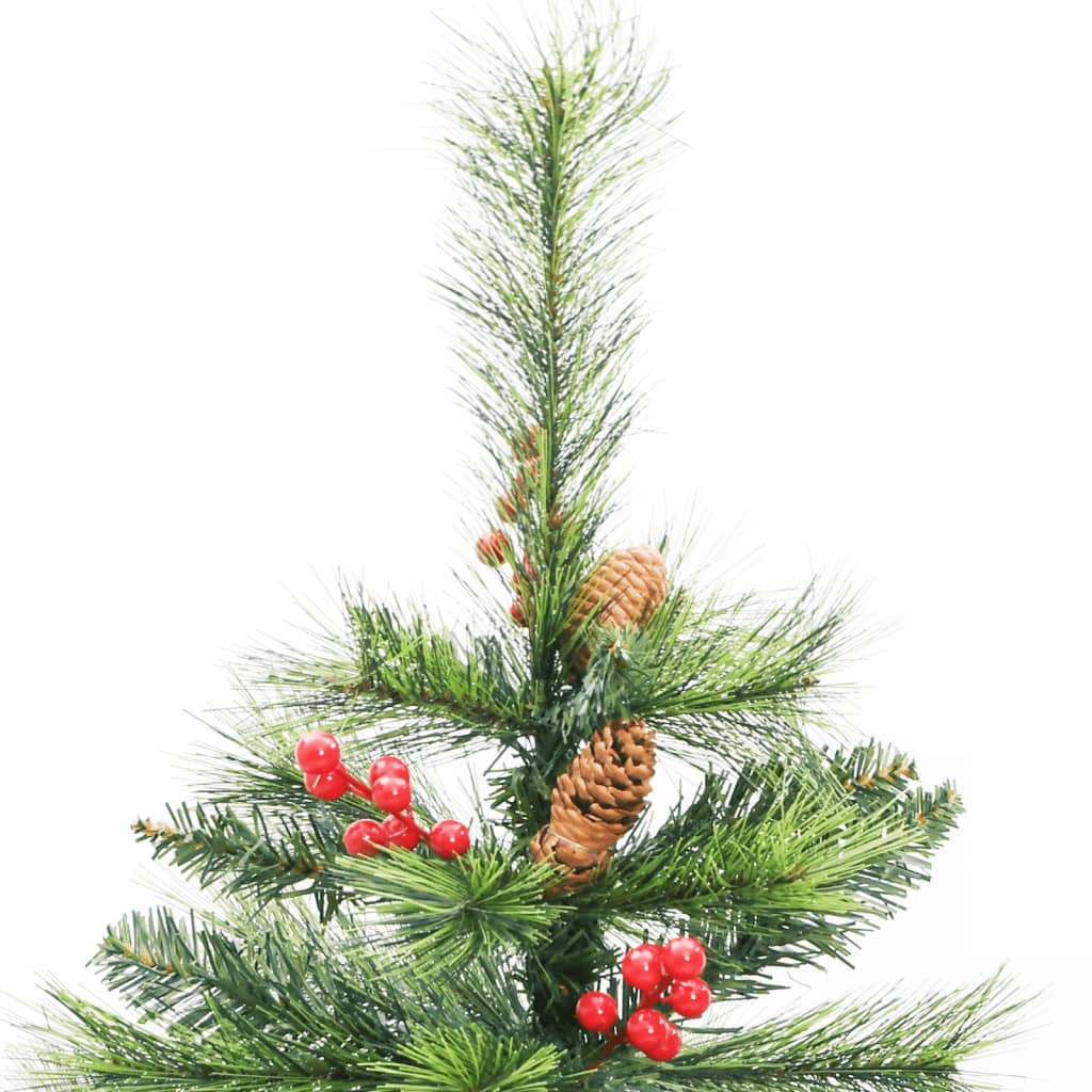 Künstlicher Weihnachtsbaum Klappbar mit Zapfen & Beeren 150 cm