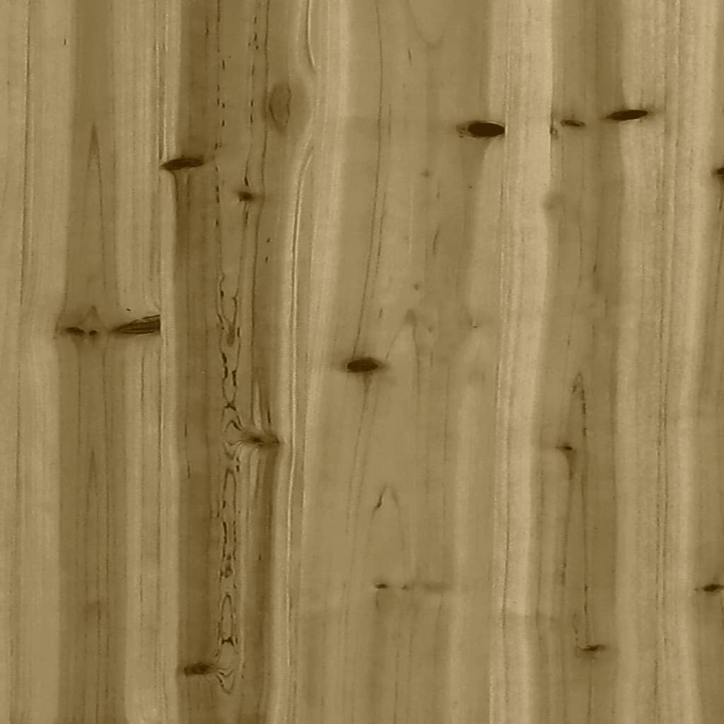 Gartentisch aus Gabionen 100x70x72 cm Kiefernholz Imprägniert