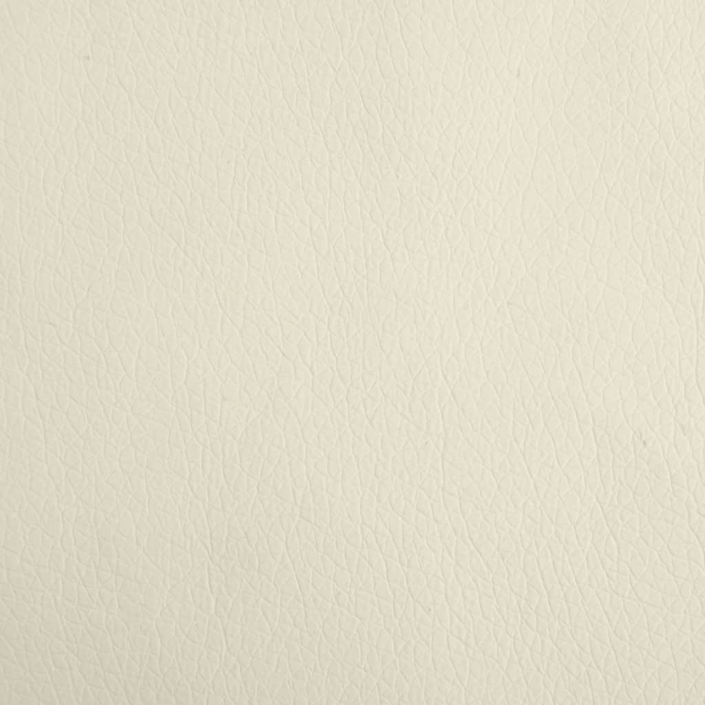 Canapé enfant crème 90x53x30 cm simili cuir