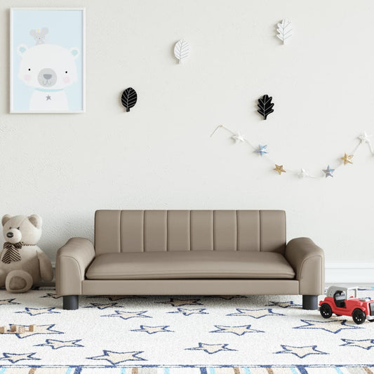 Children's sofa Cappuccino 90x53x30 cm artificial leather