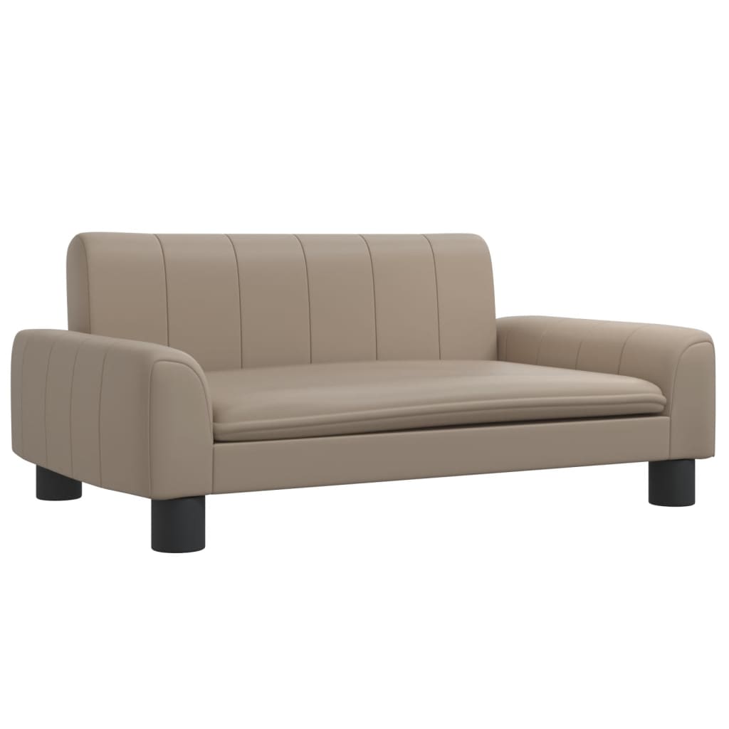 Canapé enfant Cappuccino 70x45x30 cm cuir artificiel