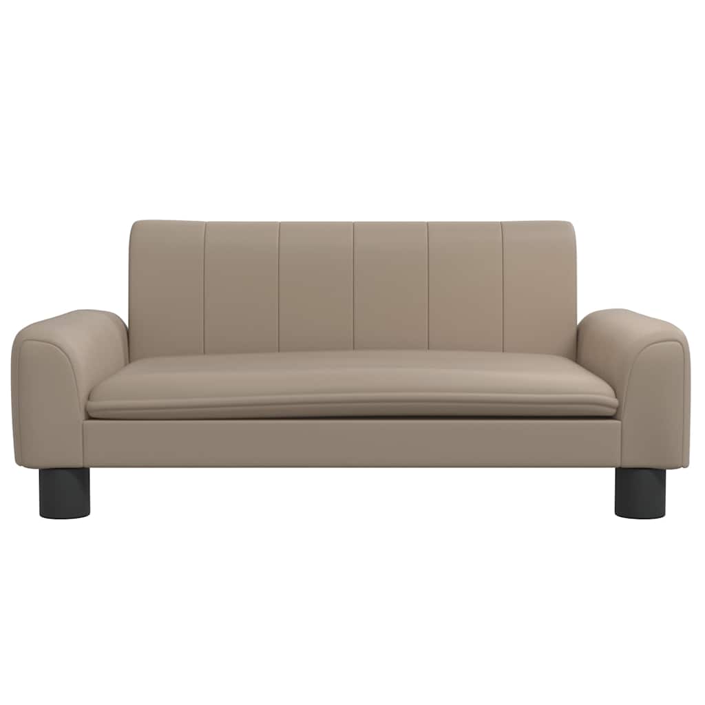 Canapé enfant Cappuccino 70x45x30 cm cuir artificiel