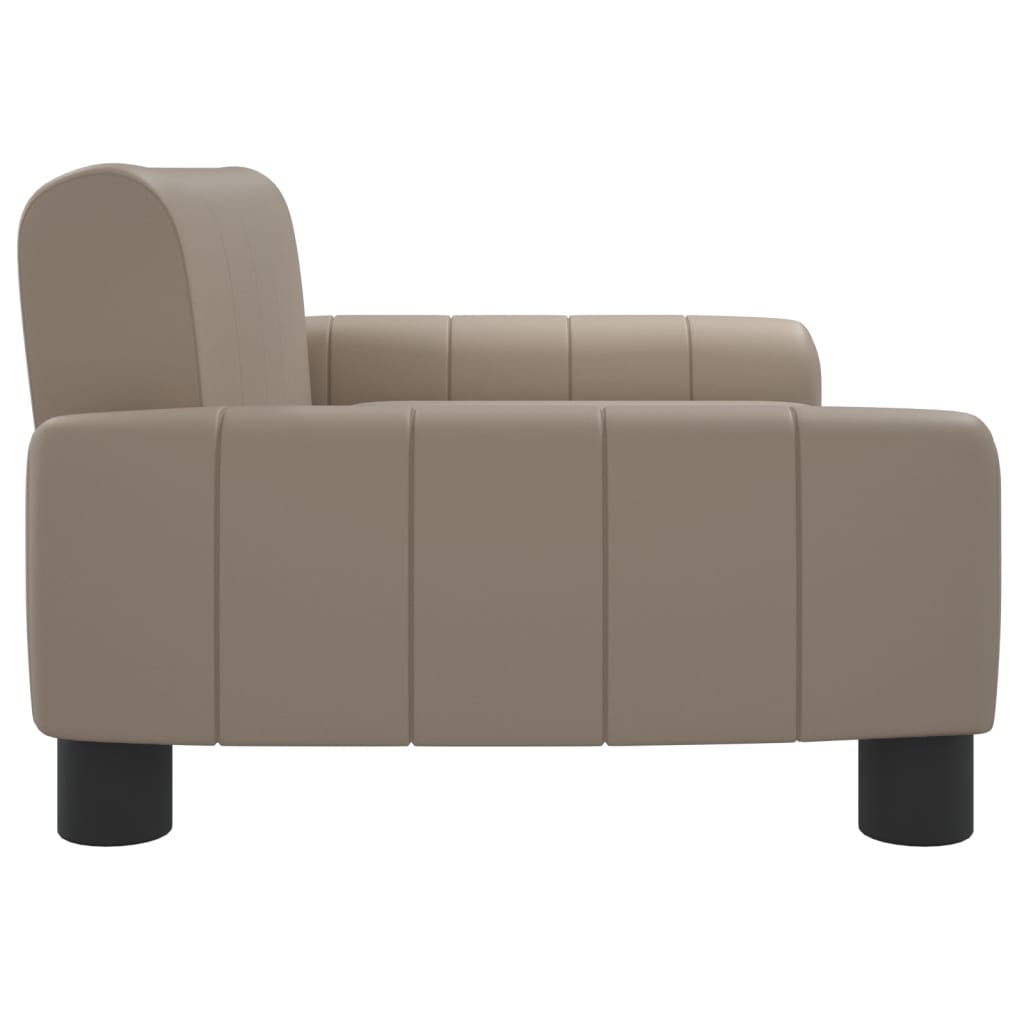 Canapé enfant Cappuccino 70x45x30 cm cuir artificiel