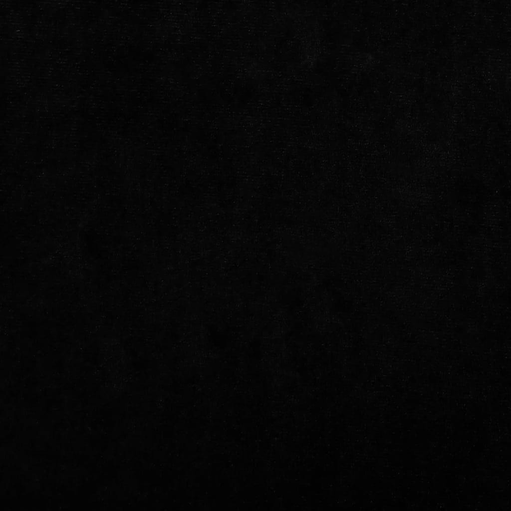 Canapé enfant noir 70x45x26,5 cm velours