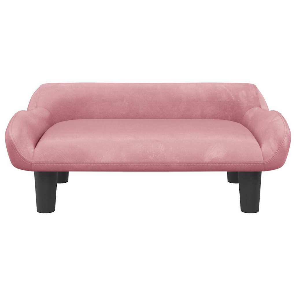 Kindersofa Rosa 70x40x24 cm Samt