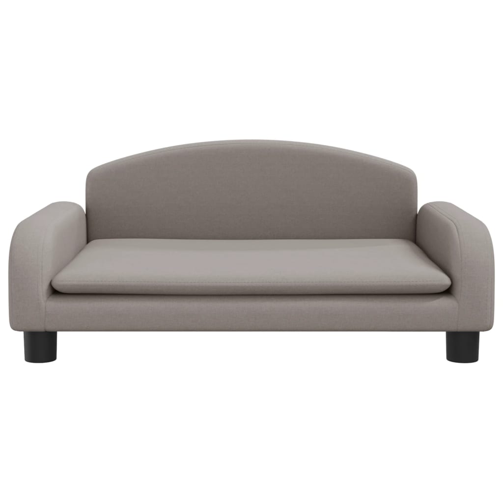 Canapé enfant taupe 70x45x30 cm tissu