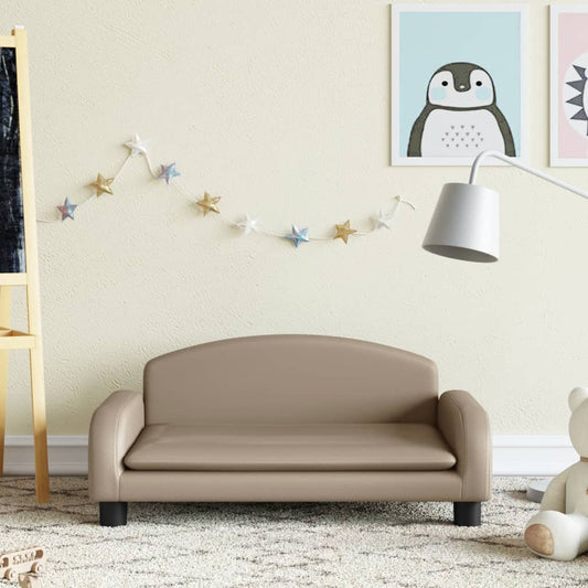 Children's sofa Cappuccino 70x45x30 cm artificial leather