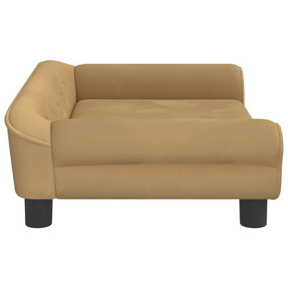 Kindersofa Braun 70x45x26 cm Samt