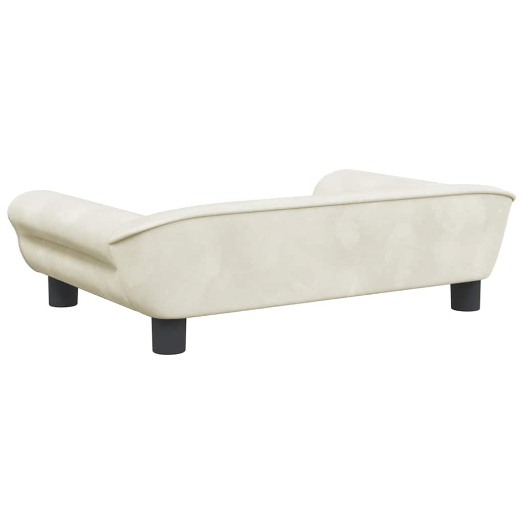 Canapé enfant crème 70x45x26 cm velours