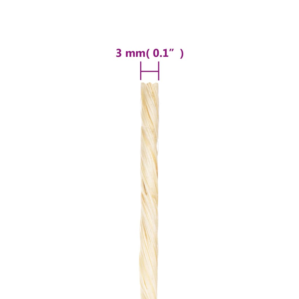Seil 100% Sisal 3 mm 400 m