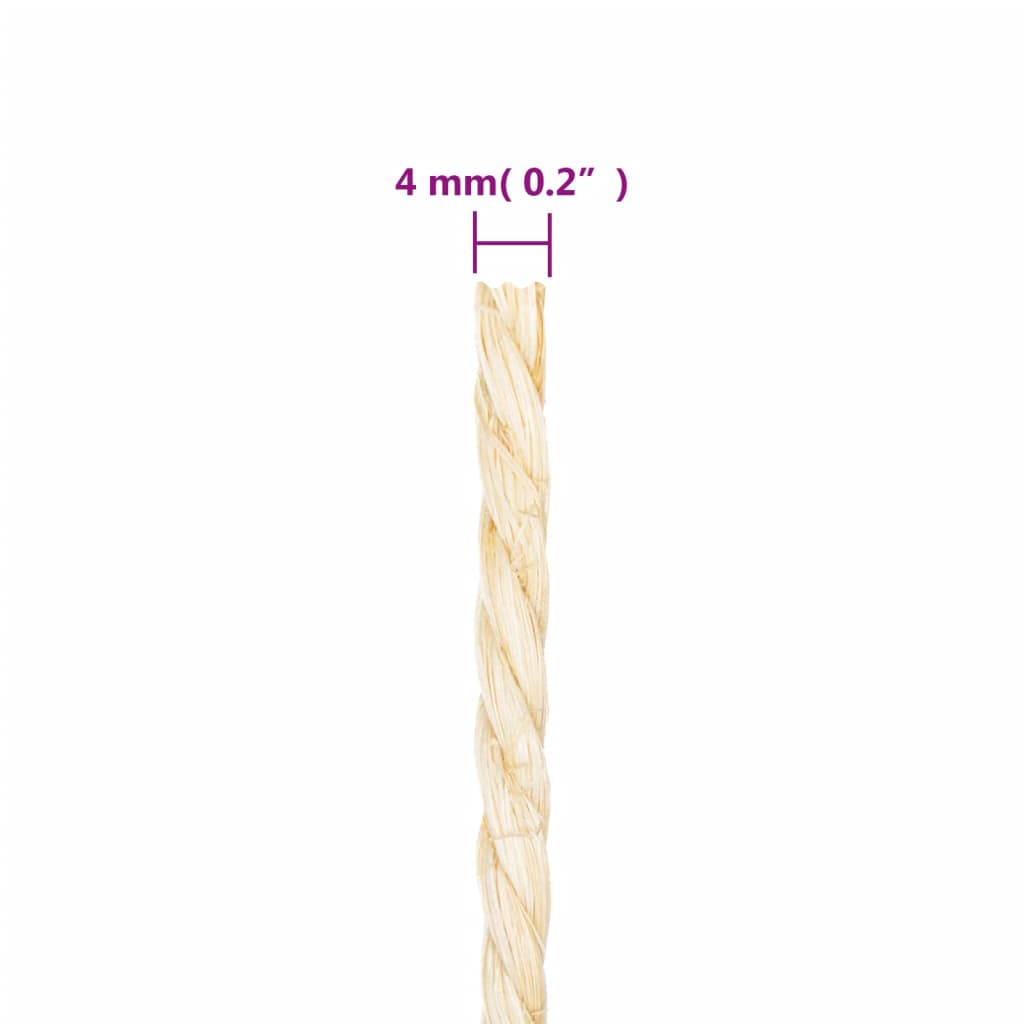 Seil 100% Sisal 4 mm 100 m