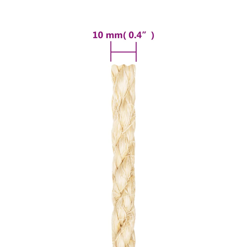 Seil 100% Sisal 10 mm 500 m