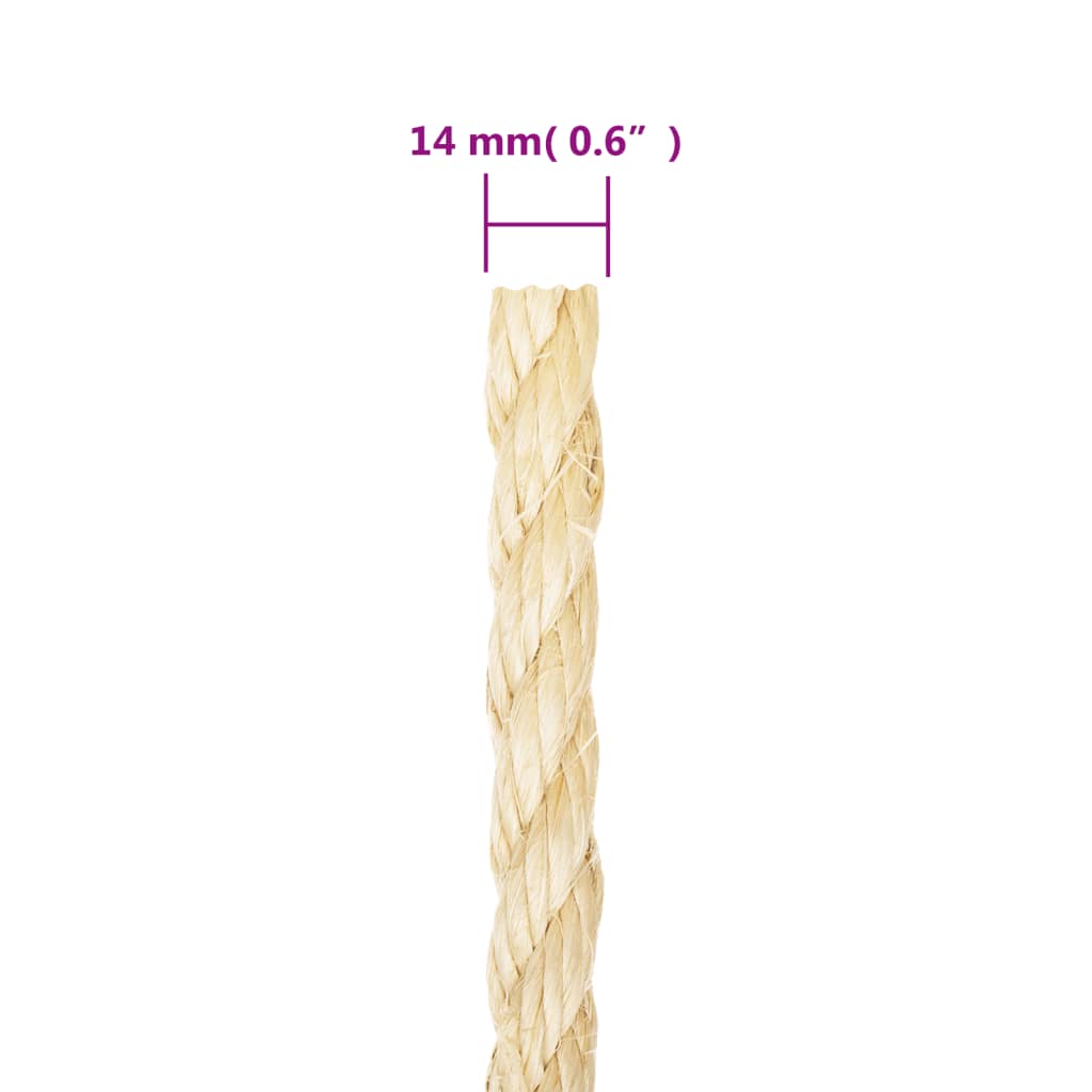 Seil 100% Sisal 14 mm 25 m