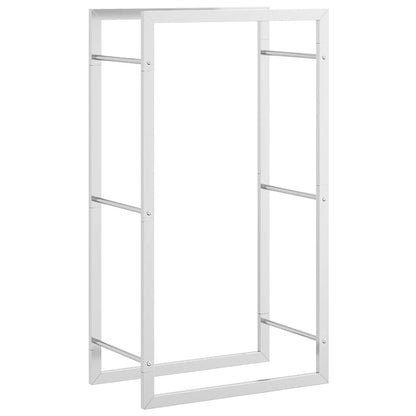 Brennholzregal 50x28x94 cm Edelstahl