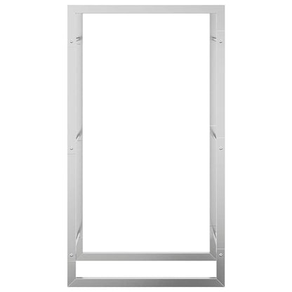 Brennholzregal 50x28x94 cm Edelstahl