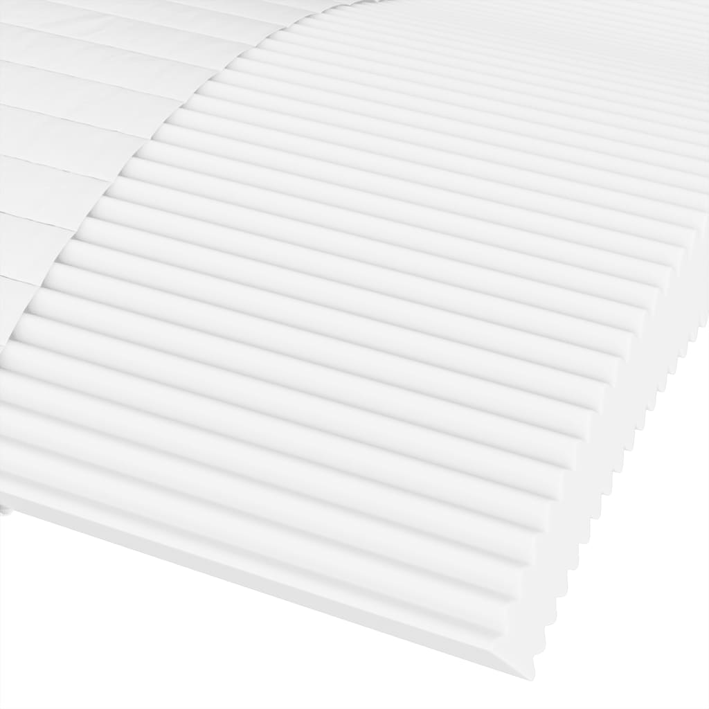 Daybed with mattress cream 80x200 cm fabric
