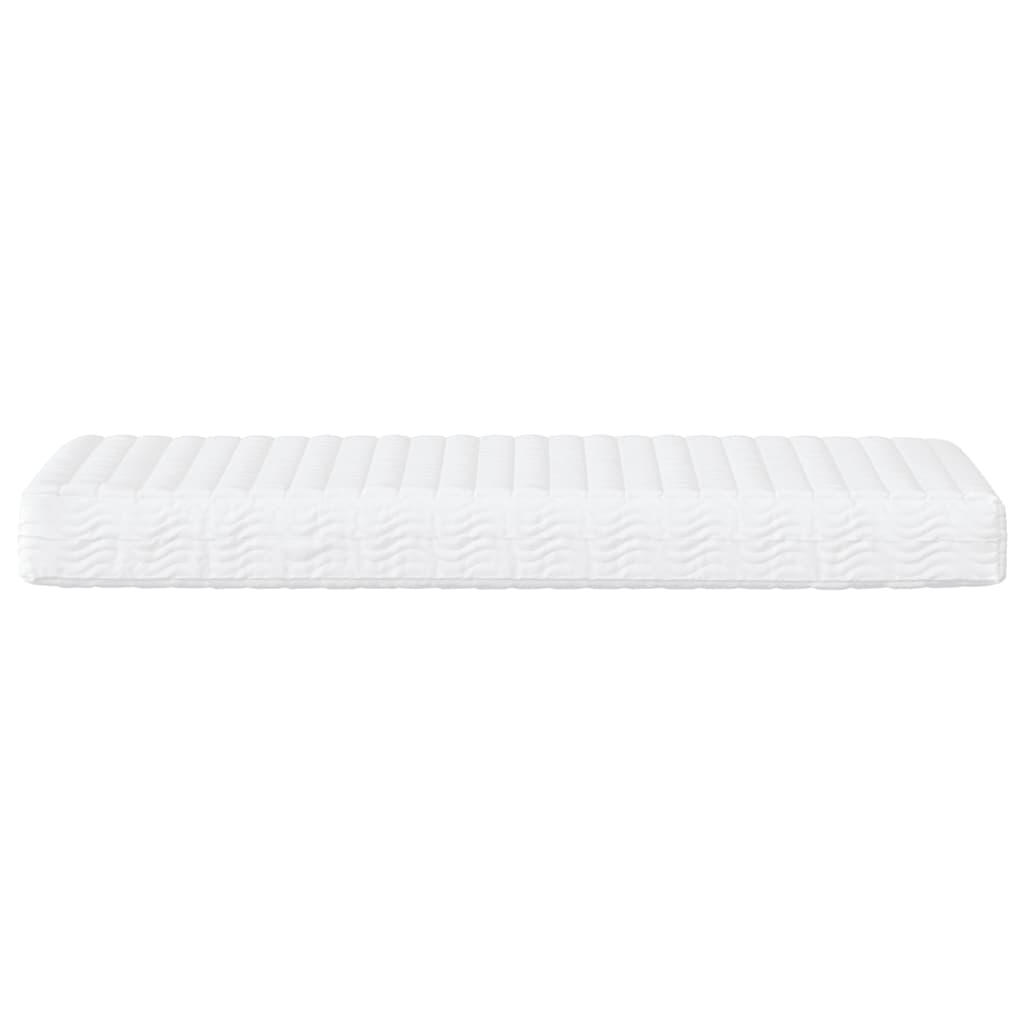 Daybed with mattress cream 100x200 cm fabric