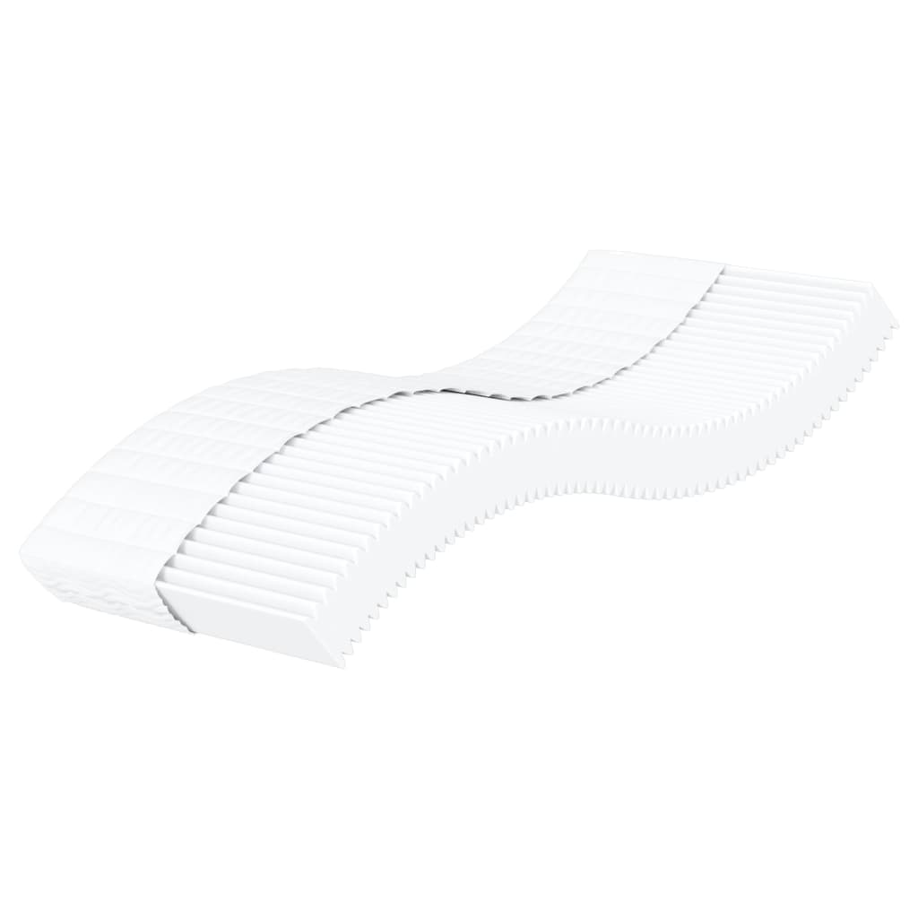 Daybed with mattress cream 100x200 cm fabric
