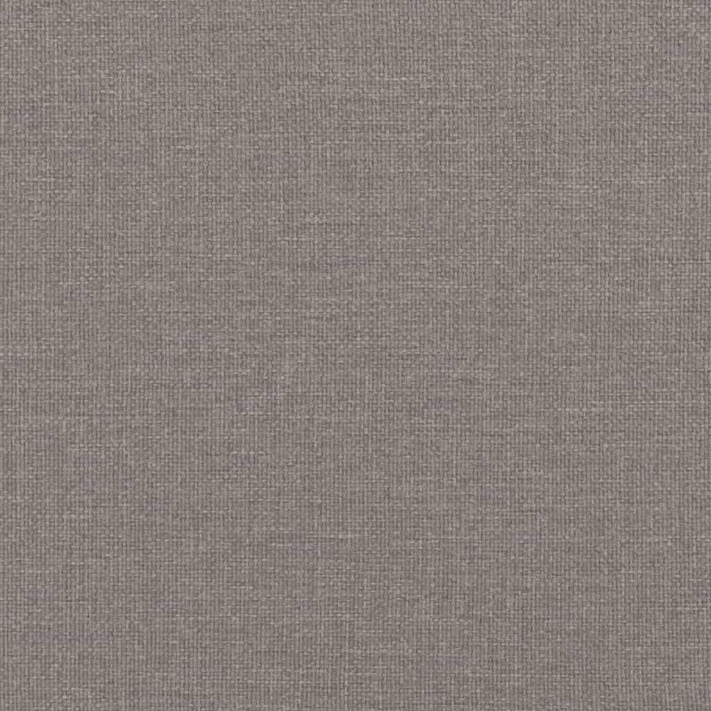 Tagesbett Ausziehbar mit Matratzen Taupe 100x200 cm Stoff