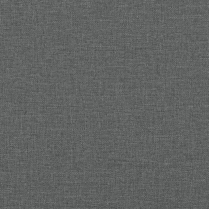 Tagesbett Ausziehbar mit Matratzen Dunkelgrau 90x200 cm Stoff