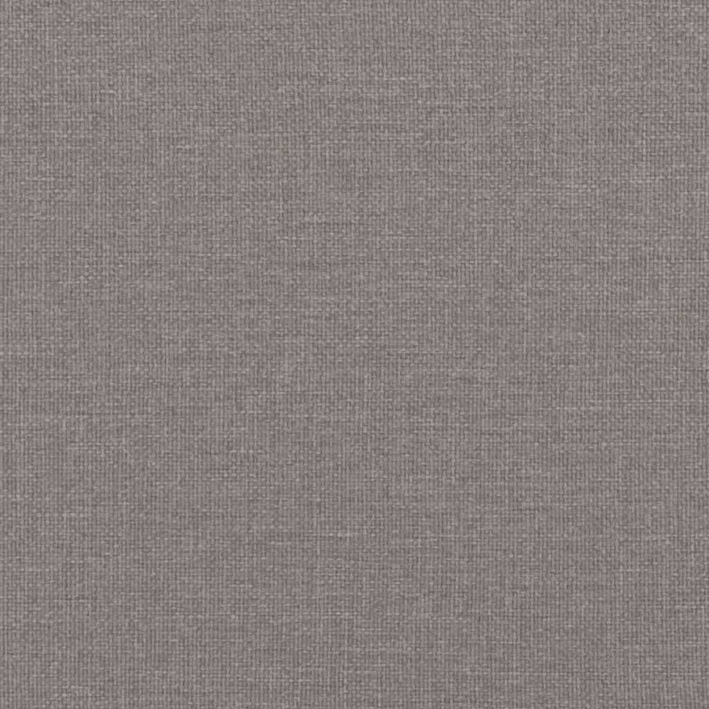 Tagesbett Ausziehbar mit Schubladen Taupe 80x200 cm Stoff