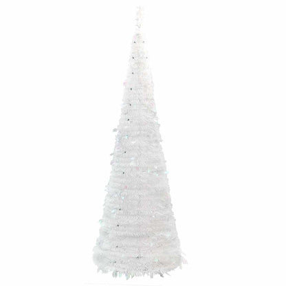 Pop-Up-Weihnachtsbaum Künstlich 50 LEDs Weiß 120 cm
