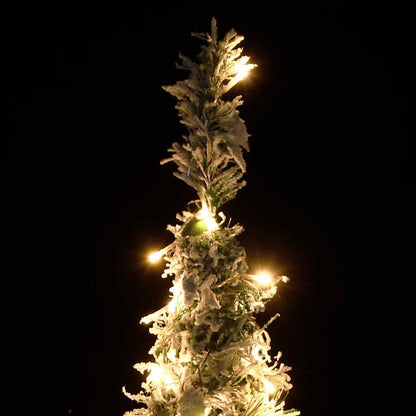 Pop-Up-Weihnachtsbaum Künstlich Beschneit 100 LEDs 150 cm
