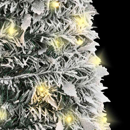 Pop-Up-Weihnachtsbaum Künstlich Beschneit 100 LEDs 150 cm