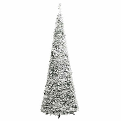 Pop-Up-Weihnachtsbaum Künstlich Beschneit 100 LEDs 150 cm