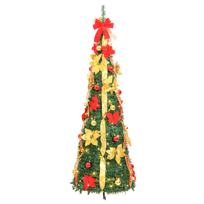 Pop-Up-Weihnachtsbaum Künstlich 50 LEDs Grün 120 cm