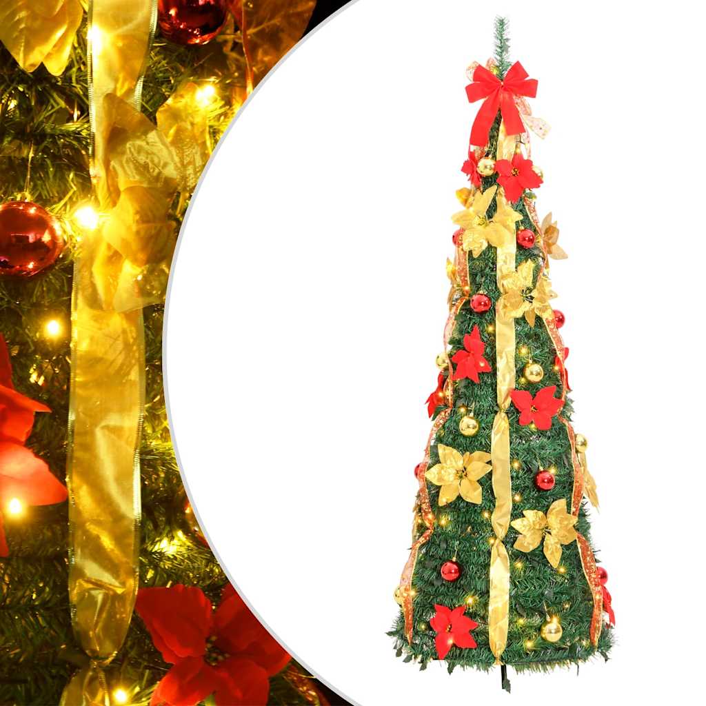 Pop-Up-Weihnachtsbaum Künstlich 150 LEDs Grün 180 cm