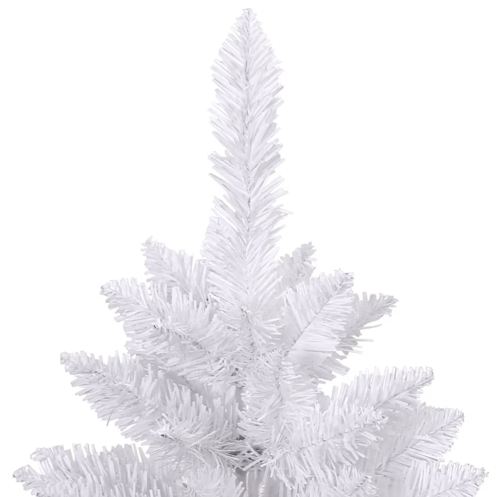 Künstlicher Weihnachtsbaum Klappbar mit Ständer Weiß 180 cm