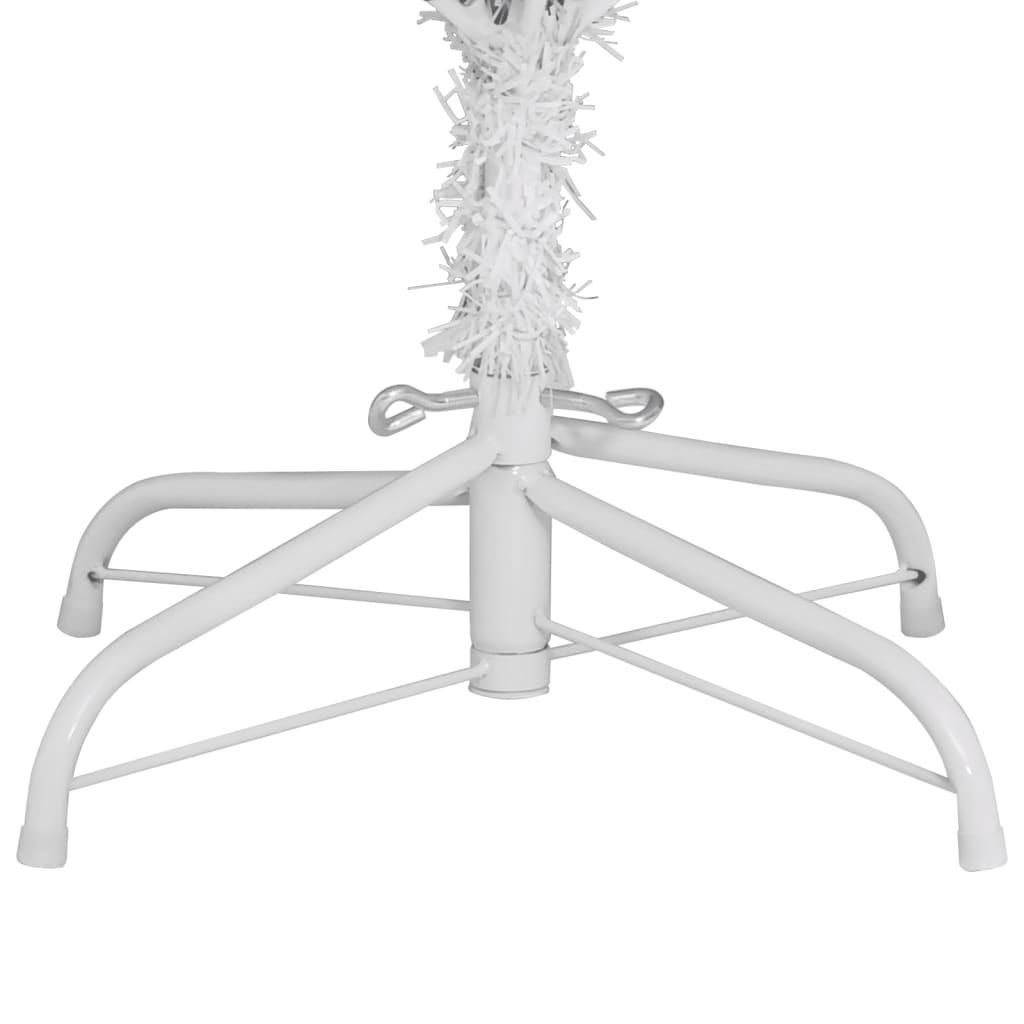 Künstlicher Weihnachtsbaum Klappbar mit Ständer Weiß 180 cm