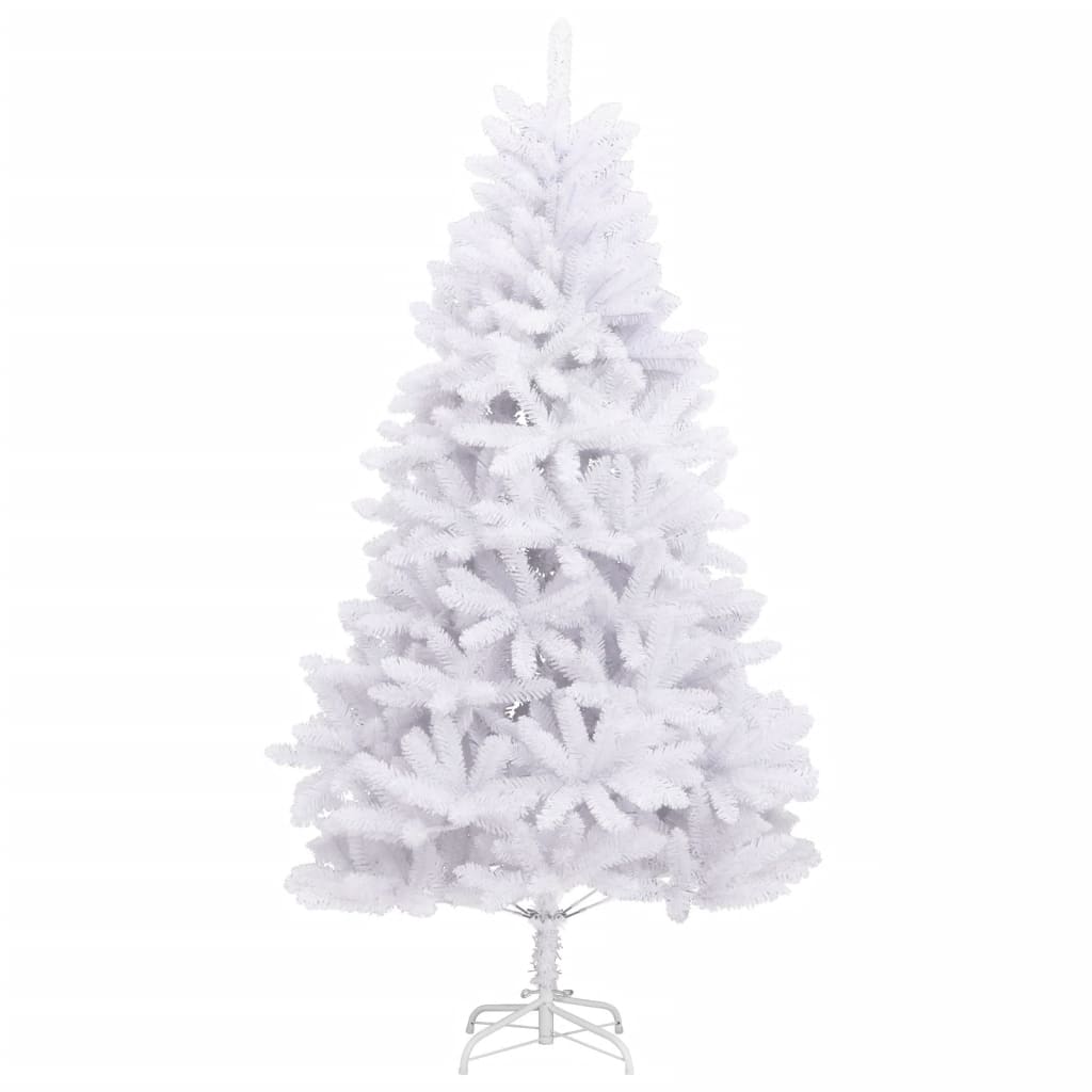 Künstlicher Weihnachtsbaum Klappbar mit Ständer Weiß 240 cm