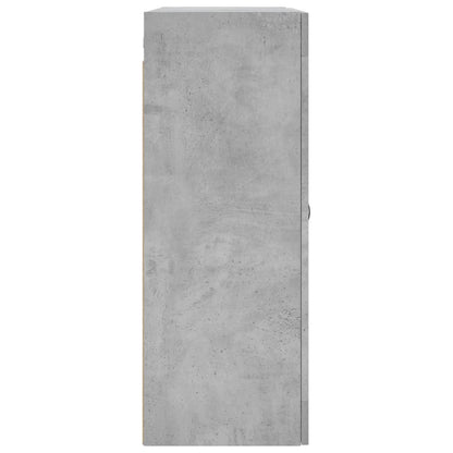 Wandschränke 2 Stk. Betongrau Holzwerkstoff